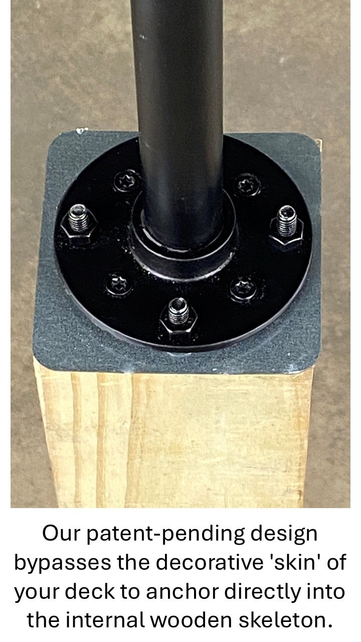 Post Host™: The Universal Mounting Platform for Decks & Patios 1-Pack.